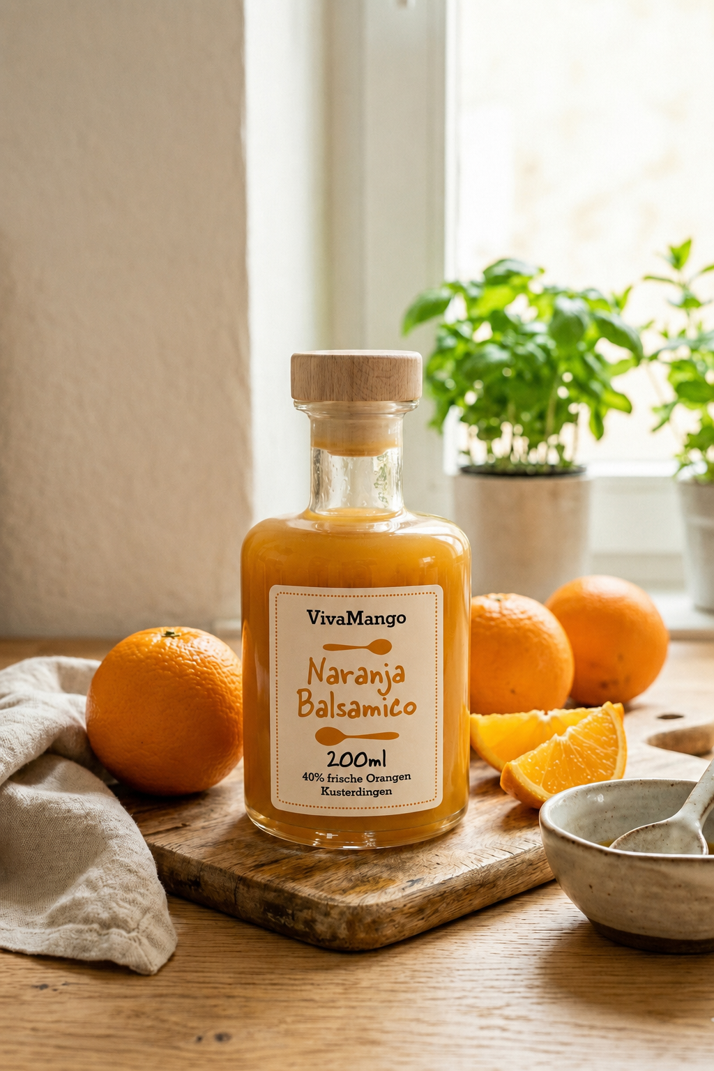 Klassische Flasche - Orange Balsamico Bild 1
