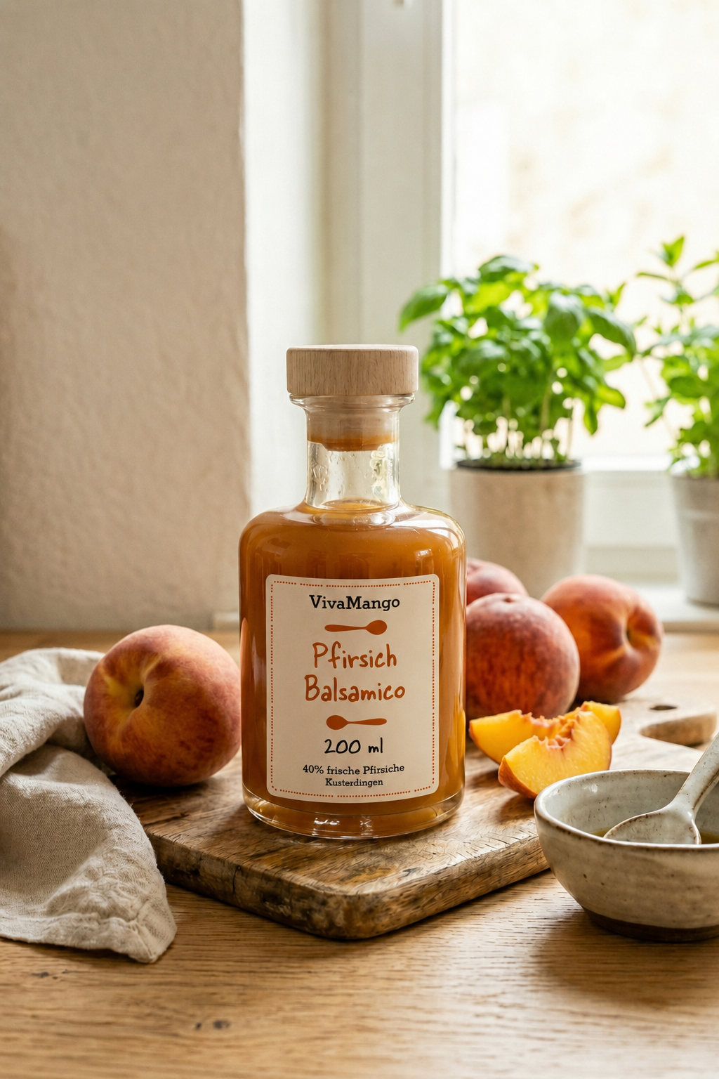 Klassische Flasche - Pfirsich Balsamico Bild 1